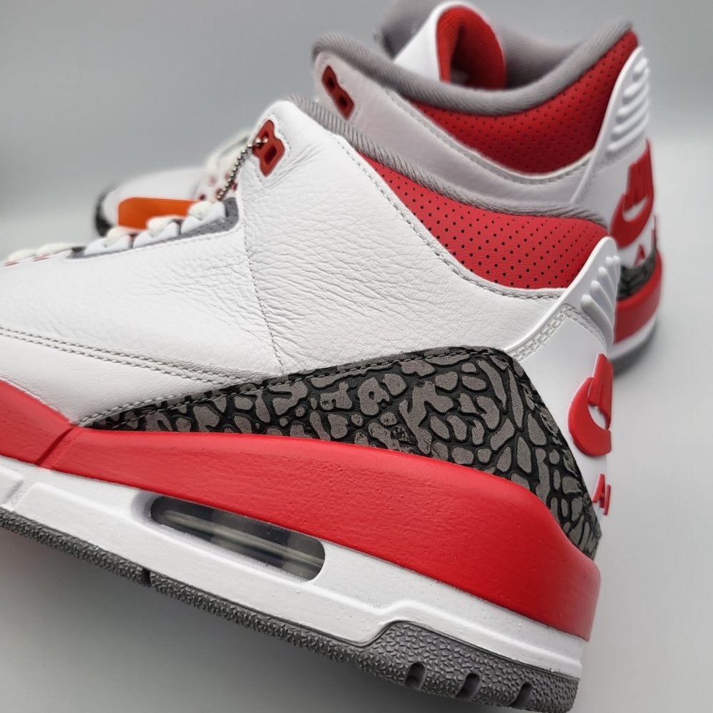 NEW Men's Sz 10 Jordan 3 Retro "Fire Red" Shoes - DN3707-160 - Picture 4 of 10